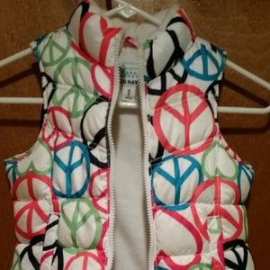 Girls old Navy bubble vest