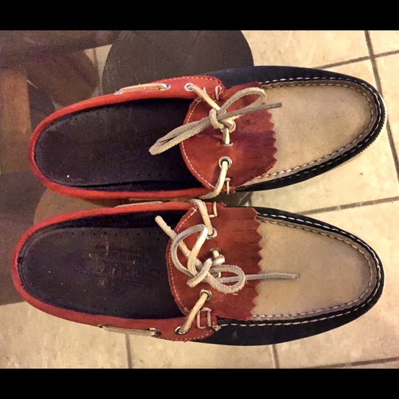 Sebago slip on boat shoes