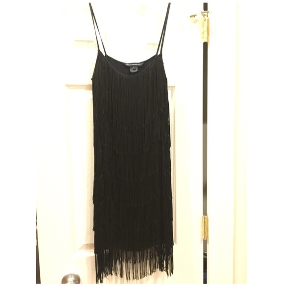 French Connection sleeveless fringe dress