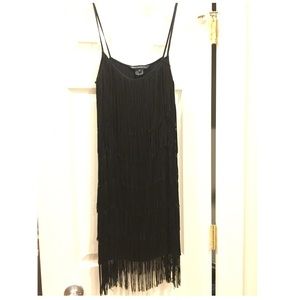 French Connection sleeveless fringe dress