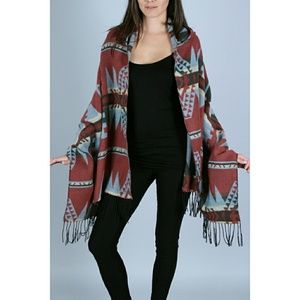 Fringed Hooded Wrap