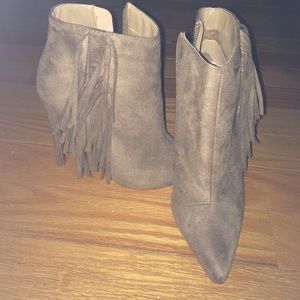 Fringe booties