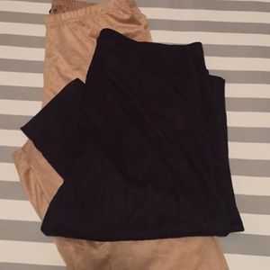 Suede leggings