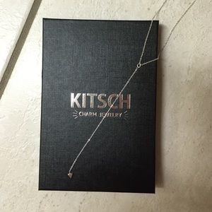 Kitsch Tri'd & True Y shaped silver necklace