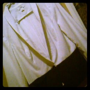 Black and white blazer