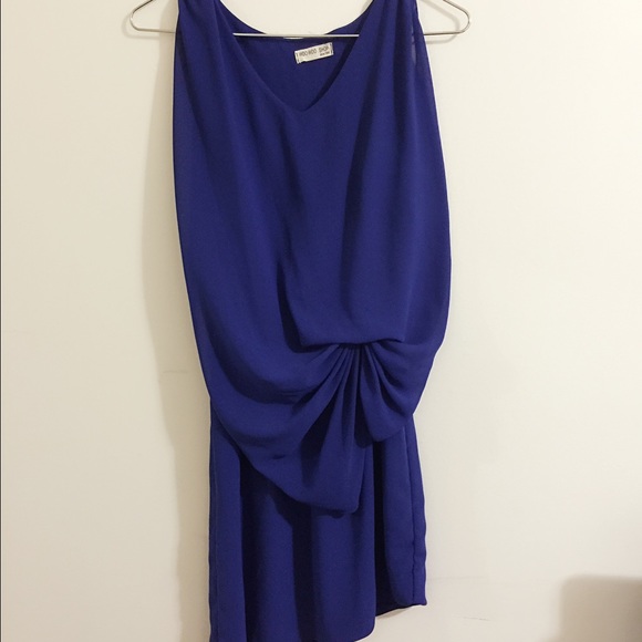 ❌SOLD❌ Royal Blue Dress with Front Bow Tie