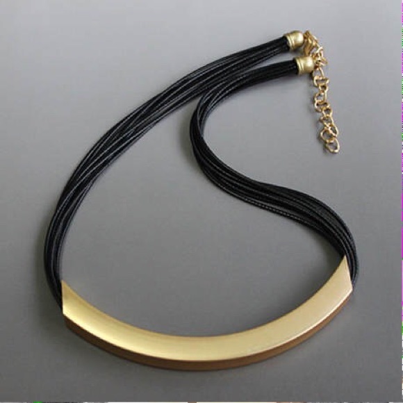 Leather Statement Necklace