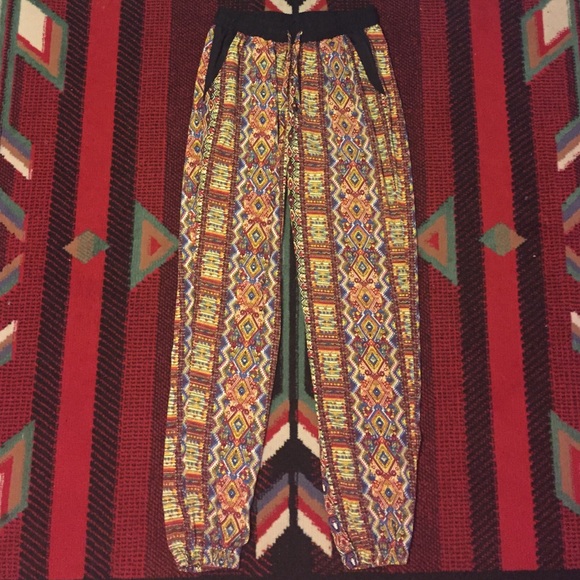 Colorful Harem Style Pants