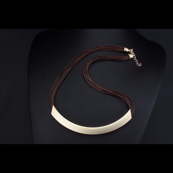 Leather Statement Necklace