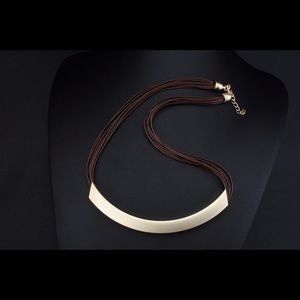 Leather Statement Necklace