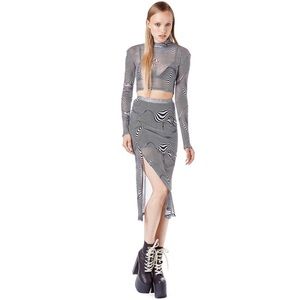 UNIF 2 piece Cid + Verse trippy skirt & top