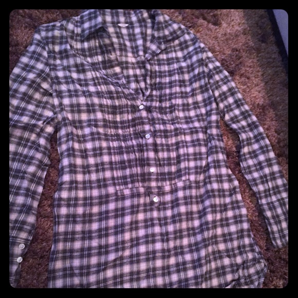 Jcrew Collared Button Down Tunic - Picture 1 of 4