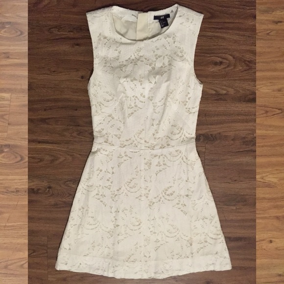 White lace H&M dress