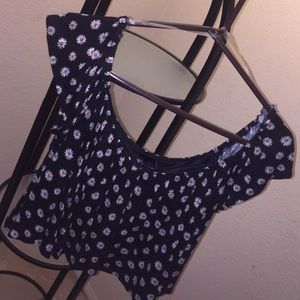 Flower crop top