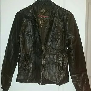 Fake leather jacket