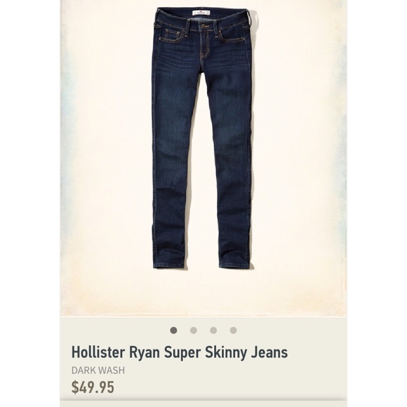 Hollister Ryan Super Skinny Jeans Dark Wash