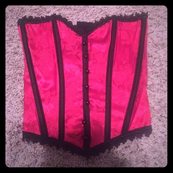 Gorgeous red corset