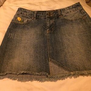 Jean mini-skirt