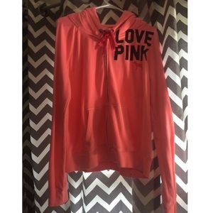 PINK full zip hoodie