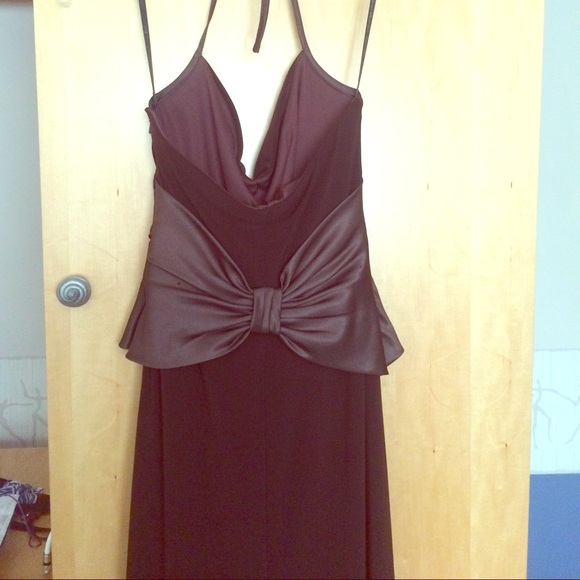 Brown Scott McClintock evening dress