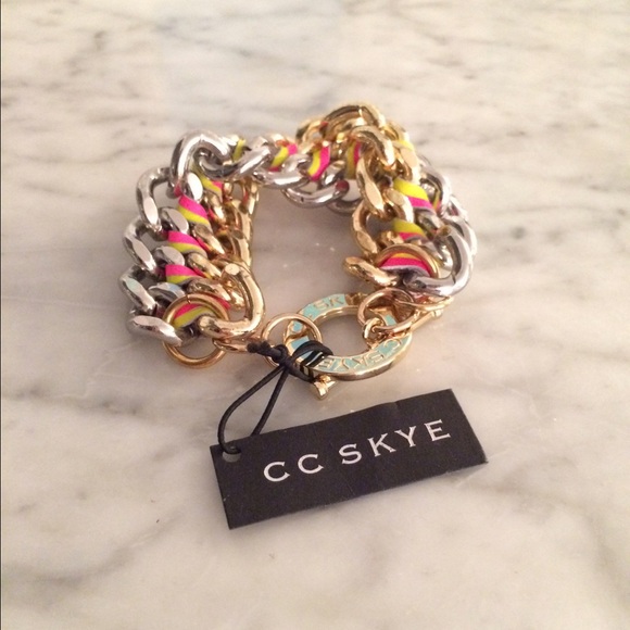 CC Skye Chainlink Neon Bracelet - Picture 1 of 5