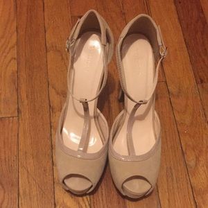 Peep toe heels