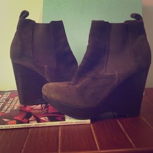 MICHAEL Michael Kors Jessie Wedge bootie, Mocha