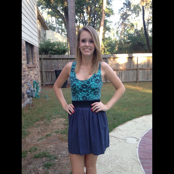 Turquoise dress