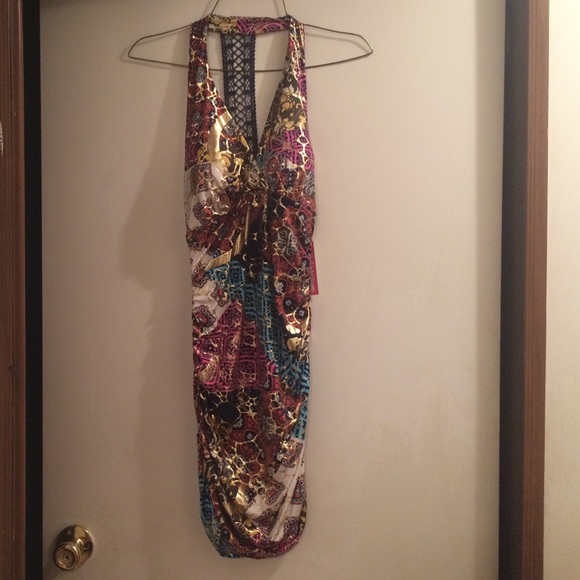 Bodycon Dress With Lace Spine