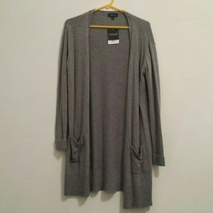 Top shop grey long cardigan