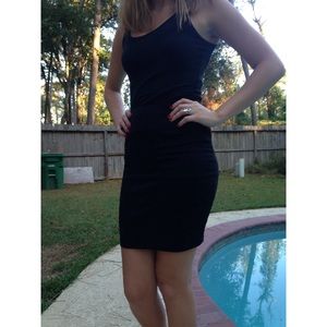 Black pencil skirt