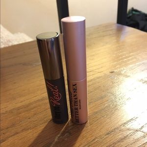 Too faced & benefit mini mascaras