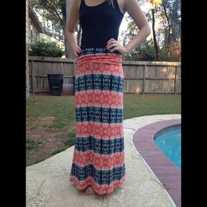 Colorful maxi skirt