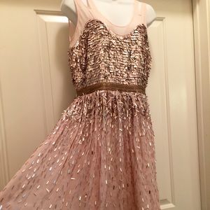 NEW!!! French Connection Size 6 Sequin Sheer Dress
