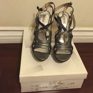 Wild Pair pewter heels