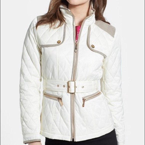 Vince Camuto Quilted Belted Jacket
