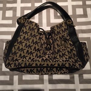 Michael Kors Black and Gold Purse