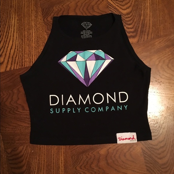 SOLD!!!! Diamond supply company workout crop tank