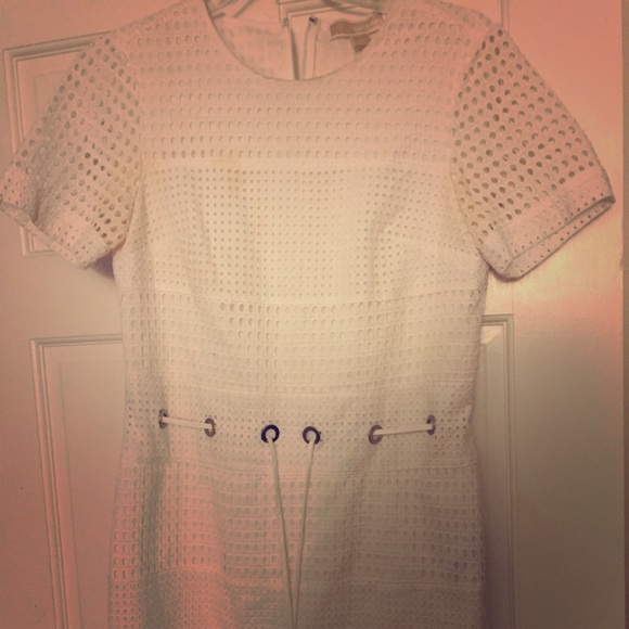 Michael Kors White Short Sleeve Dress - Picture 1 of 4