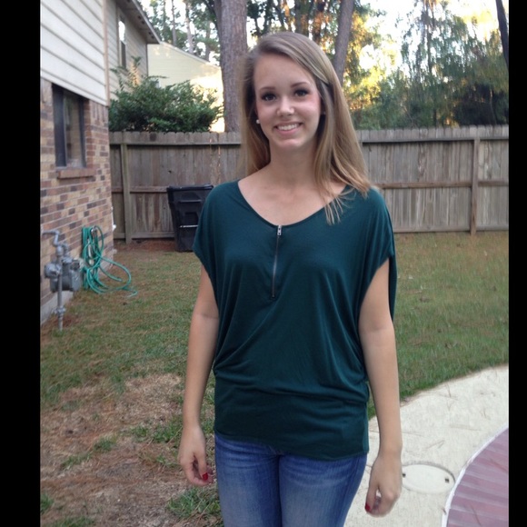 Zip up blouse