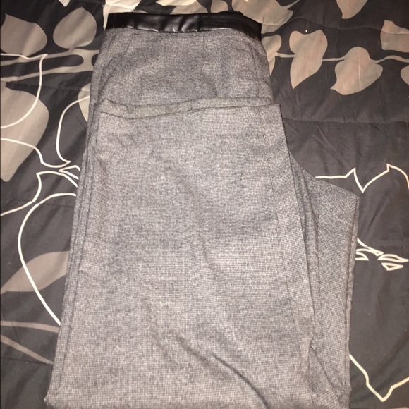 Black white & grey dress pants