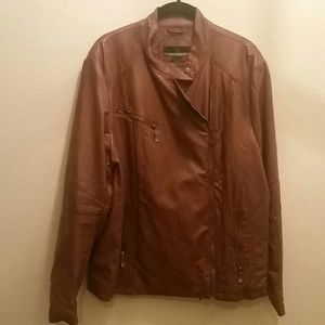Faux leather jacket