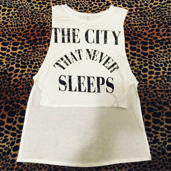 White & Black Crop Top Tank