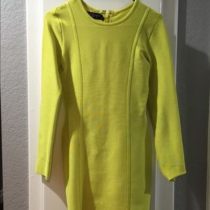 Neon lime bandage dress