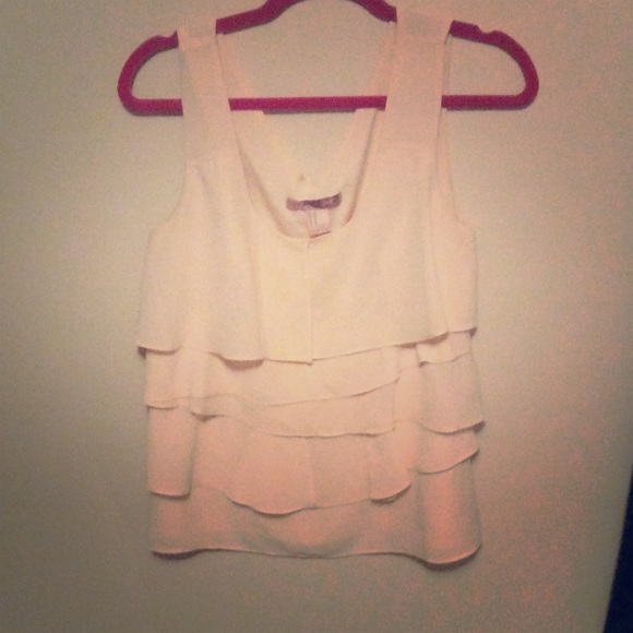 Forever 21 nude neutral blouse tank