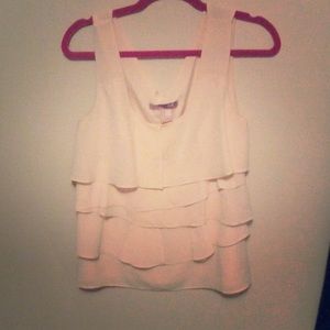 Forever 21 nude neutral blouse tank