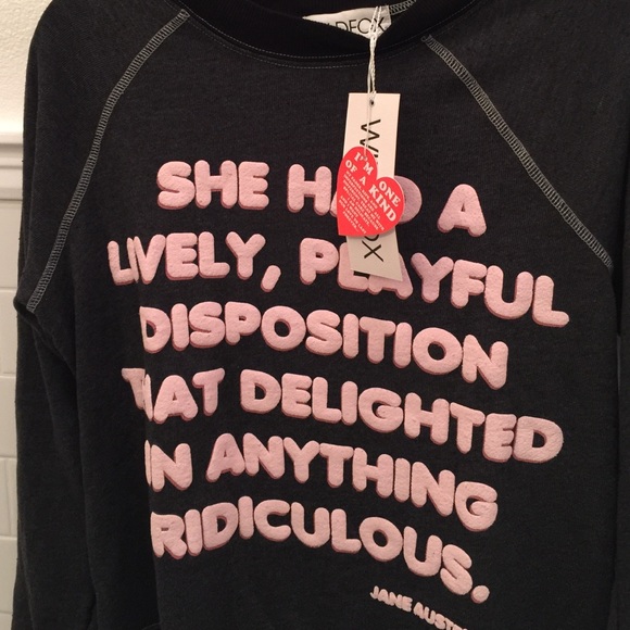 🚫SOLD🚫Wildfox Kim Sweatshirt Jane Austen✨ - Picture 2 of 4