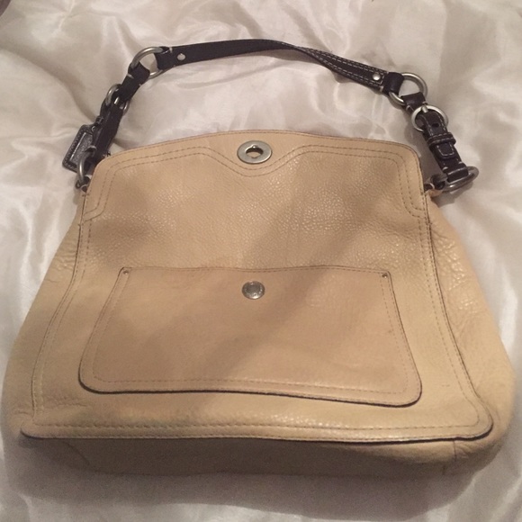 Nude Coach Leather Bag