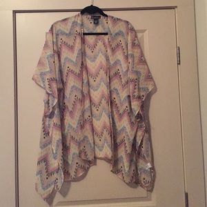 Tribal chevron kimono