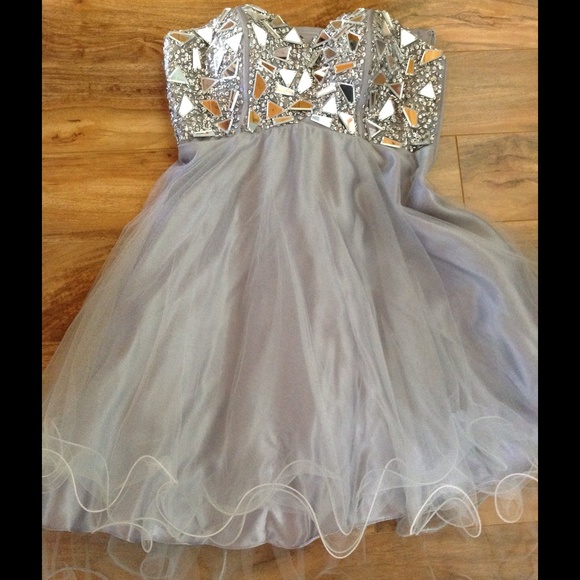 Silver/Grey Juliet Prom Dress